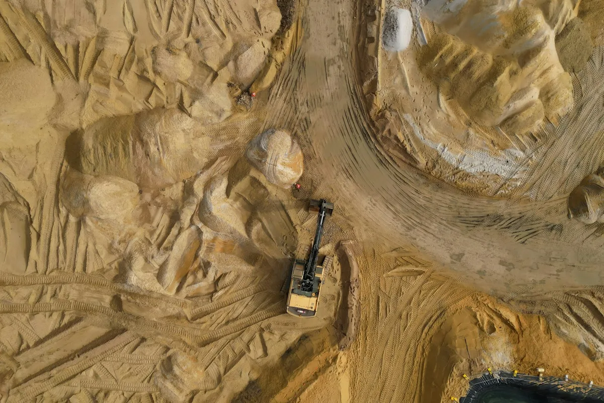 Large scale groundworks project in progress
